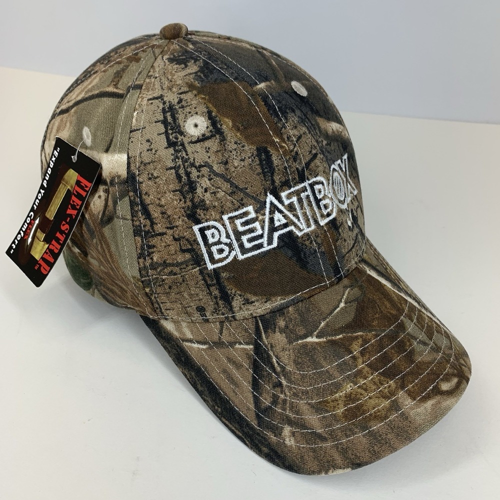 BEATBOX Hat Camo Realtree Adjustable OSFA Flex Strap Kati Baseball Cap with Tag